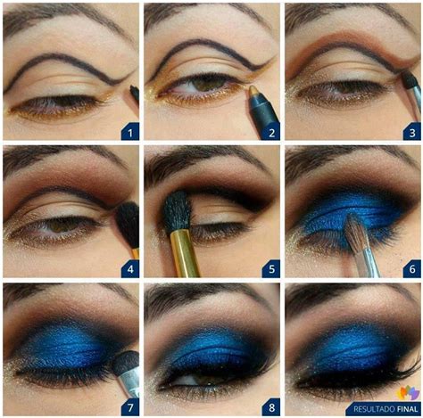 Deep Blue Makeup Tutorial Alldaychic