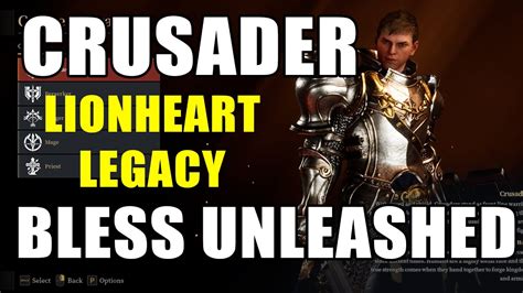 Lionheart Legacy Crusader Bless Unleasshed Pc Youtube