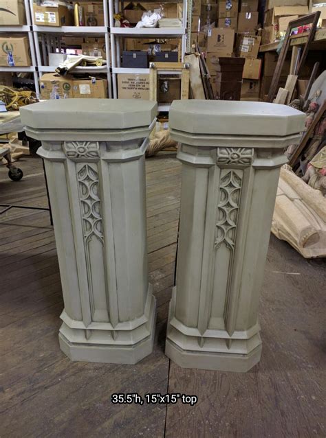 Statue Pedestals Used Church Items