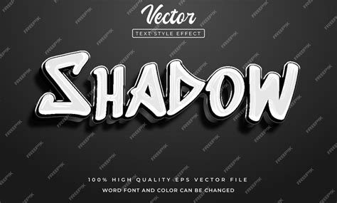 Premium Vector Vector Shadow Text Style Effect