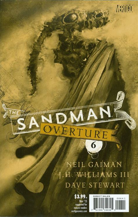 Sandman Overture 6 Cover F Incentive Dave Mckean Special Ink Cover