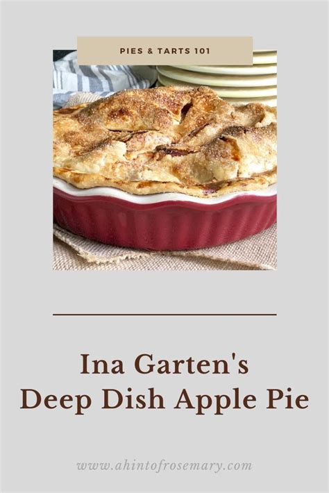 The Suprising Hint Of Citrus Makes Ina Garten S Deep Dish Apple Pie More Flavorful Than The