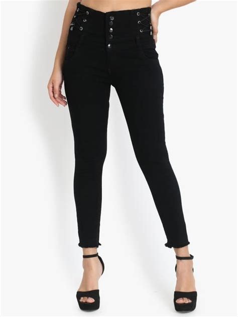 Buy Perfect Outlet Ladies High Waist Denim Jeans Online At Best Prices In India Jiomart