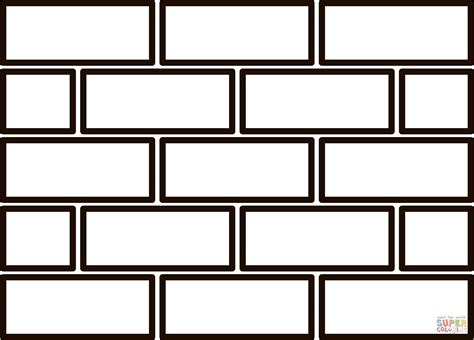 Brick Wall Coloring Page Free Printable Coloring Pages