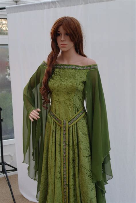 Elfen Kleid Keltische Brautkleid Mittelalter Von Camelotcostumes