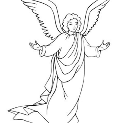 Children love any subject that allows them to travel to the land of the unknown. Angel Gabriel Coloring Page at GetColorings.com | Free ...