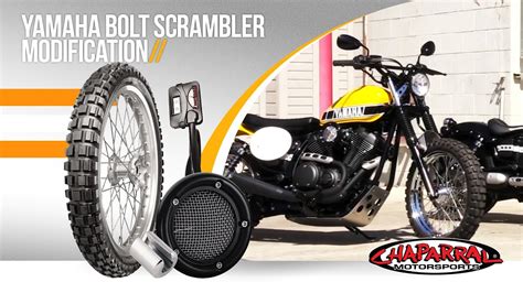 The highway bar i have is relatively small so look carefully if you want a bigger one. ChapMoto.com Throwback Yamaha Bolt Scrambler Modification ...