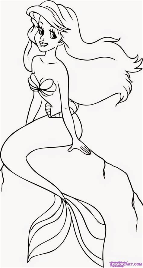 Coloring Pages: Ariel the Little Mermaid Free Printable Coloring Pages