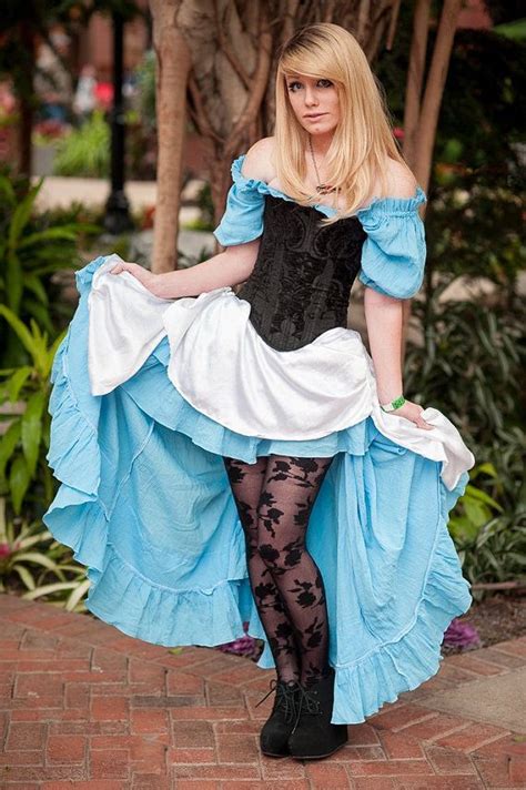 Alice In Wonderland Inspired Corset Costume Steampunk Etsy Jupe