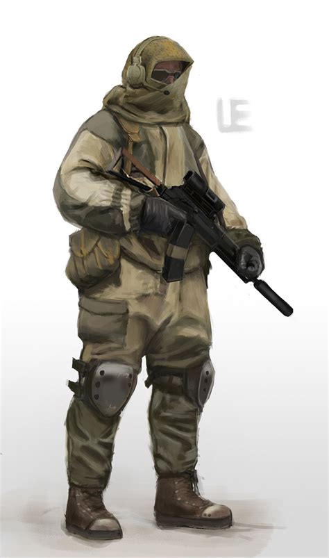 Desert Soldier Soldier Concept Concept Art Characters