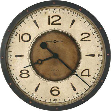 Howard Miller® Kayden Aged Black Oversized Wall Clock Rettig