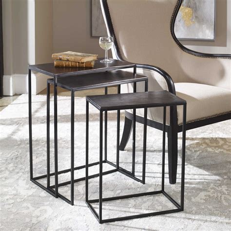 Uttermost Coreene Iron Nesting Tables S Metal Nesting Tables Nesting Tables Nesting End Tables