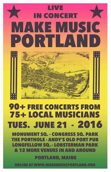 Upload your own images, and even fonts, all for free! Official posters - Make Music Portland