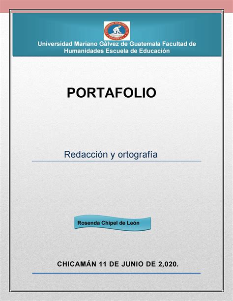 Portafolio Digital De Redacción Y Ortografía By Rosenda Chipel De León