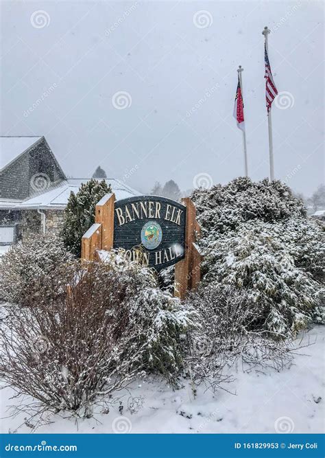 Banner Elk, North Carolina Town Hall Editorial Stock Photo - Image of