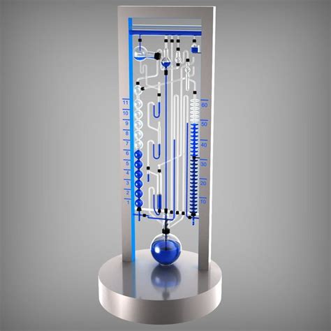 Time Flow Water Clock 3d Model Water Clock Clock 3d Model