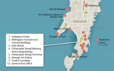 Mumbai Tourist Map