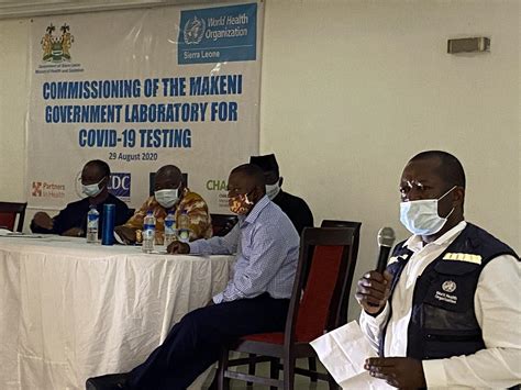 A New COVID Testing Laboratory Commissioned In Rural Sierra Leone Supported By WHO WHO