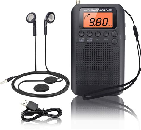 Portable Radio Mini Radio Pocket Size Fmam Digital Dsp Personal Radio