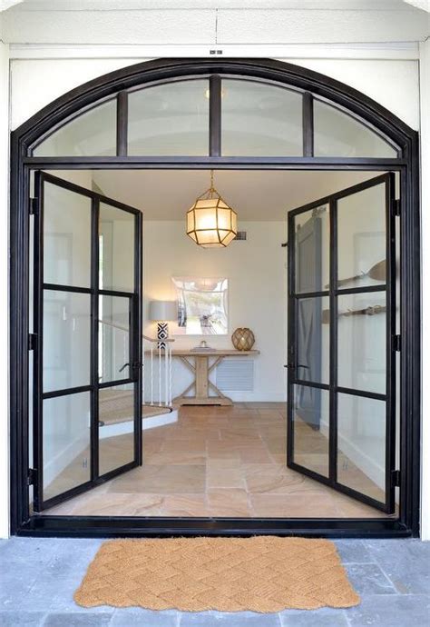 Steel And Glass Double Front Doors Glass Door Ideas