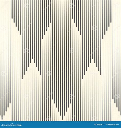 Seamless Vertical Stripe Pattern Vector Black And White Line Ba Stock