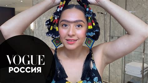 Manizha — russian woman (2021). Манижа показывает, как сделать яркий образ Фриды Кало с монобровью | Vogue Россия - YouTube