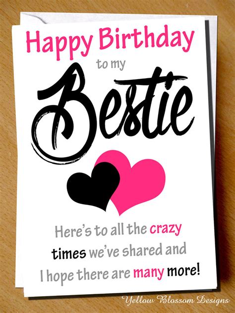 50% off with code zazzthankyou. Funny Cheeky Happy Birthday Card Best Friend Bestie ...