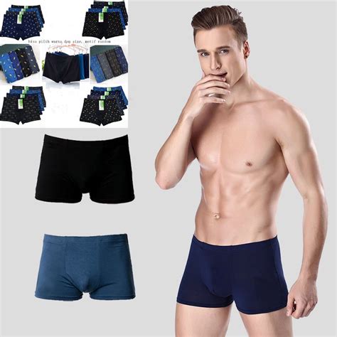 Jual Celana Dalam Boxers Pria Polos Dan Motif Celana Men S Panties Ukuran Besar Y010 Shopee