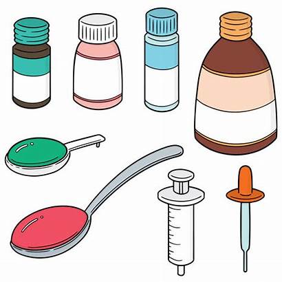 Vector Tablespoon Liquid Clip Medicine Illustrations Similar