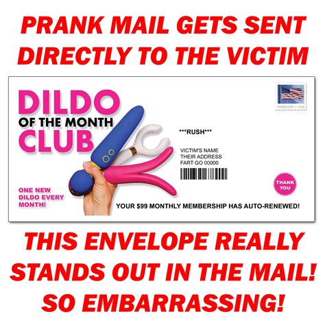 Prank Mail Fake Gag Gift Practical Joke Postal Mailer Dildo Of Etsy