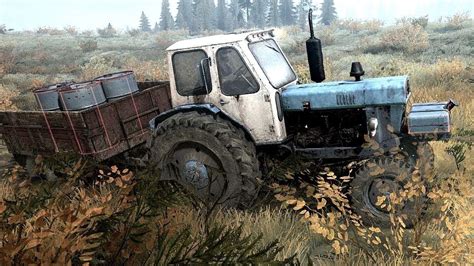 Mudrunner B A Tractor Trailer On The Bog Map Part Youtube