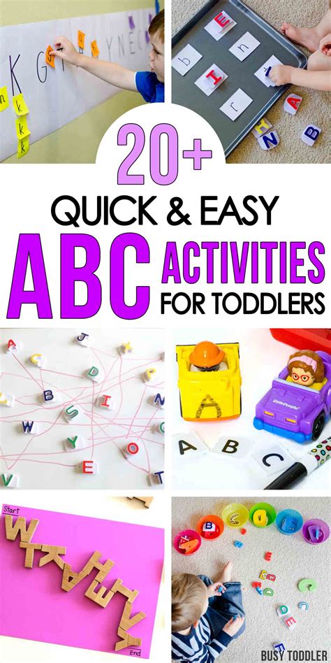 50+ Alphabet Activities for Toddlers  Busy Toddler