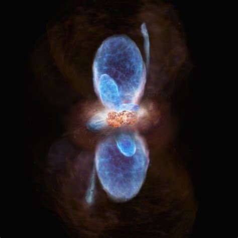 Cosmic Hourglass Reveals Tricky Birth Of Giant Stars Space