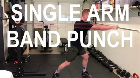 The Single Arm Band Punch Exercise Technique Virtual Team Fitness