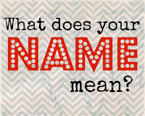 What Does Your Name Mean? - A Deecoded Life