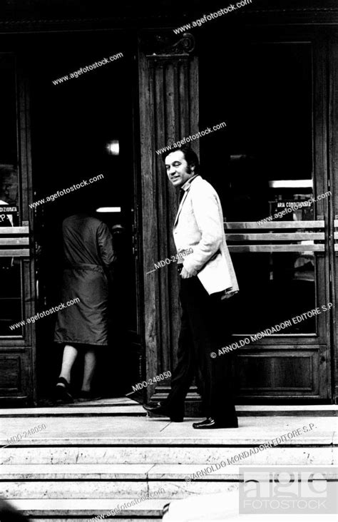 Fred Bongusto In Front Of A Theatre Italian Singer Fred Bongusto