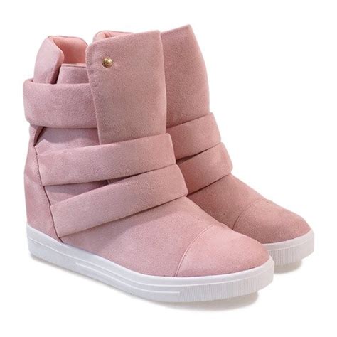 Pink Wedge Sneakers H6508 11 Keeshoes