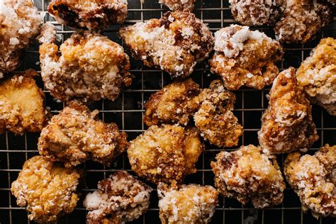 Fry chicken pieces a second time, keeping the oil between 350 and 375 degrees, until the crust is deep golden brown, about 1 minute. Chicken Karaage: Japanese Fried Chicken Recipe · i am a ...
