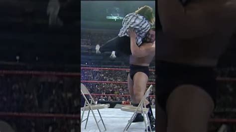 The Big Show Chokeslams Mick Foley Through Chairs YouTube