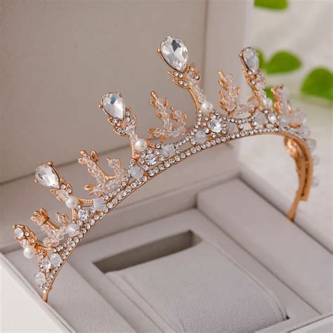 Classic Rhinestone Tiara Bridal Wedding Headband Princess Crown Jewelry Cubic Zirconia Women
