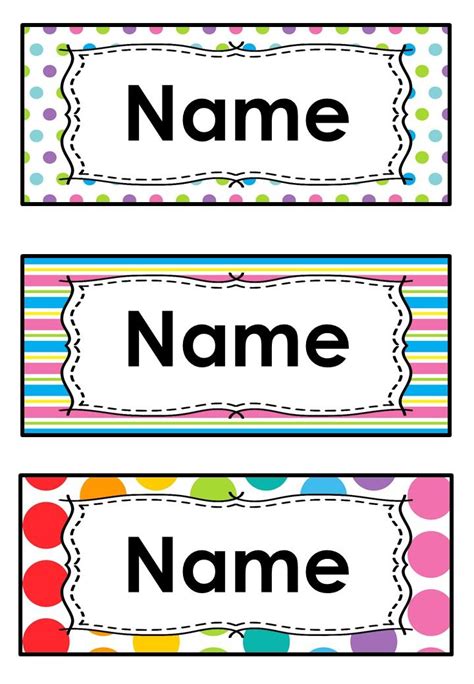 Free Printable Name Labels For Kids Free Printable Free Printable