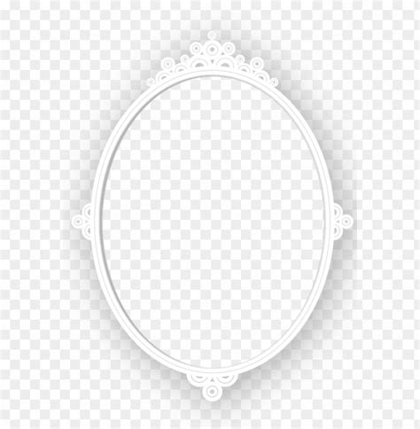 Img Mirror Frame Snow White Mirror Frame Png Image With Transparent