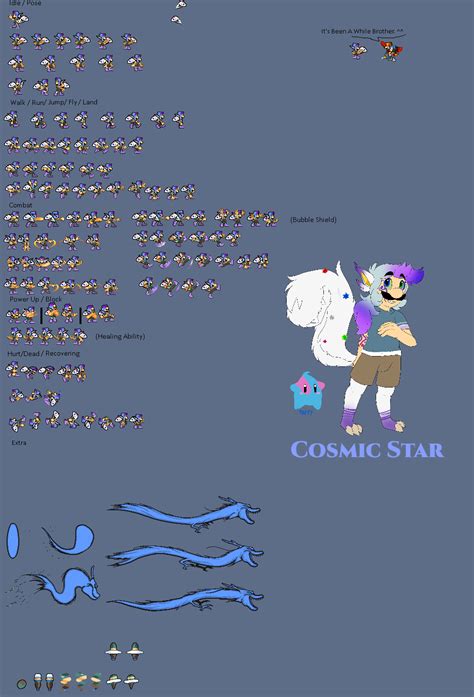 Cosmic Star Sprite Sheet By Phoenixfirewolf12 On Deviantart