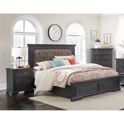 Home Elegance Bolingbrook Wire Brushed Coffee 2pc Bedroom Set With