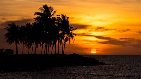 Playa Al Atardecer En Hawaii Fondo De Pantalla 4k Ultra Hd F9e