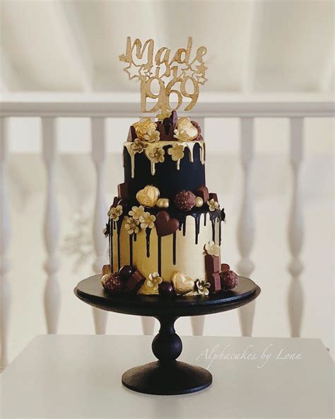 golden drip 50th birthday cake order designer cakes in bangalore liliyum patisserie cafe