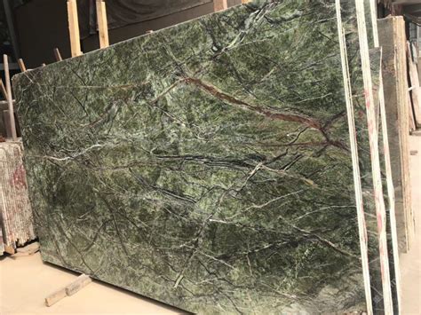 Marble Slabs Stone Slabs India Rainforest Green Marble Slab With