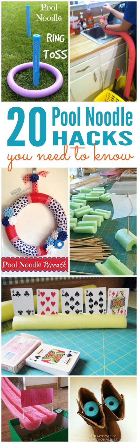20 Pool Noodle Hacks You Need To Know Passion For Savings Pool Noodles Pool Noodle Crafts