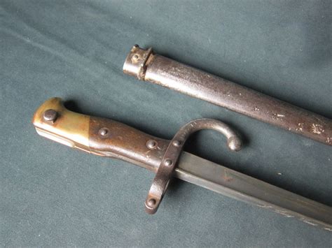 French Bayonet Model 1880 Including Steel Sheath Marked L Denis Paris