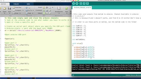 Matlab And Arduino Serial Communication